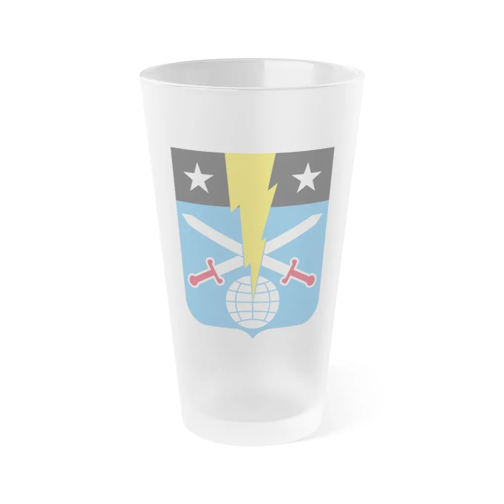 108 Military Intelligence Battalion 2 (U.S. Army) Frosted Pint Glass 16oz-Go Mug Yourself