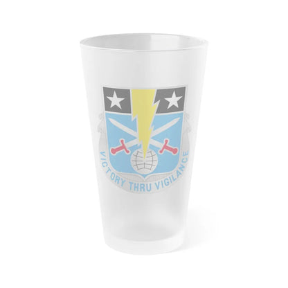 108 Military Intelligence Battalion (U.S. Army) Frosted Pint Glass 16oz-Go Mug Yourself