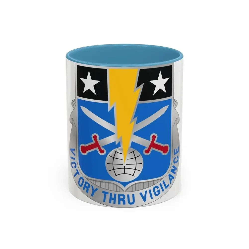 108 Military Intelligence Battalion (U.S. Army) Accent Coffee Mug 11oz Light Blue - Go Mug Yourself