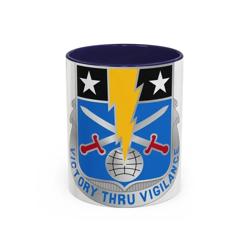 108 Military Intelligence Battalion (U.S. Army) Accent Coffee Mug 11oz Navy - Go Mug Yourself