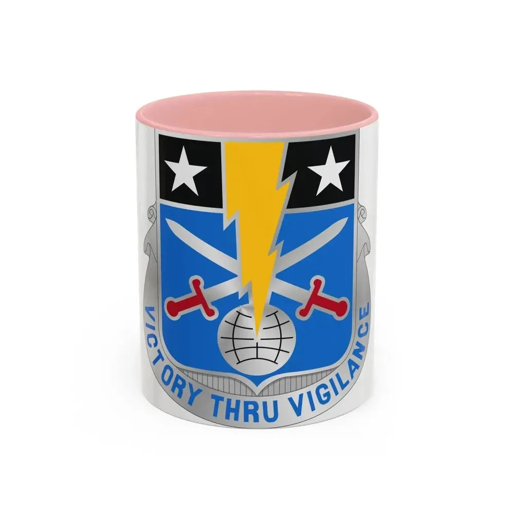 108 Military Intelligence Battalion (U.S. Army) Accent Coffee Mug 11oz Pink - Go Mug Yourself
