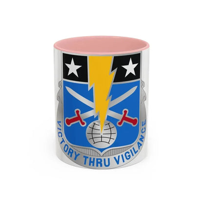 108 Military Intelligence Battalion (U.S. Army) Accent Coffee Mug 11oz Pink - Go Mug Yourself