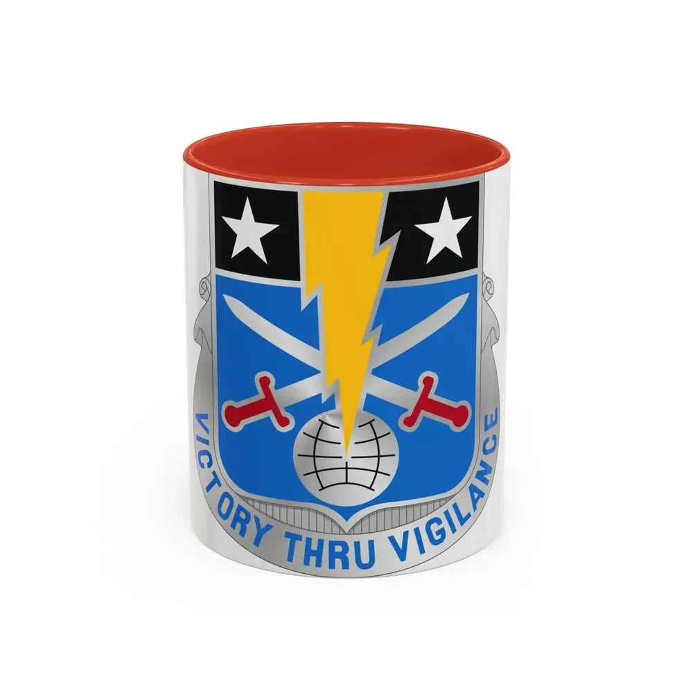 108 Military Intelligence Battalion (U.S. Army) Accent Coffee Mug 11oz Red - Go Mug Yourself