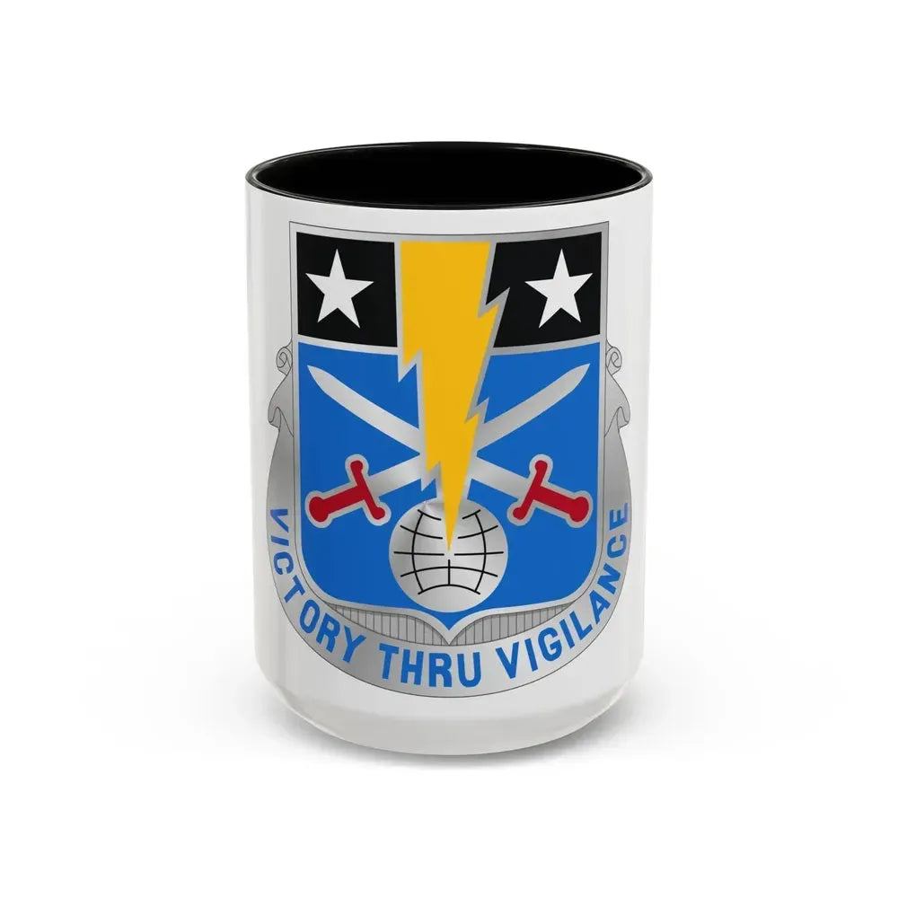 108 Military Intelligence Battalion (U.S. Army) Accent Coffee Mug 15oz Black - Go Mug Yourself