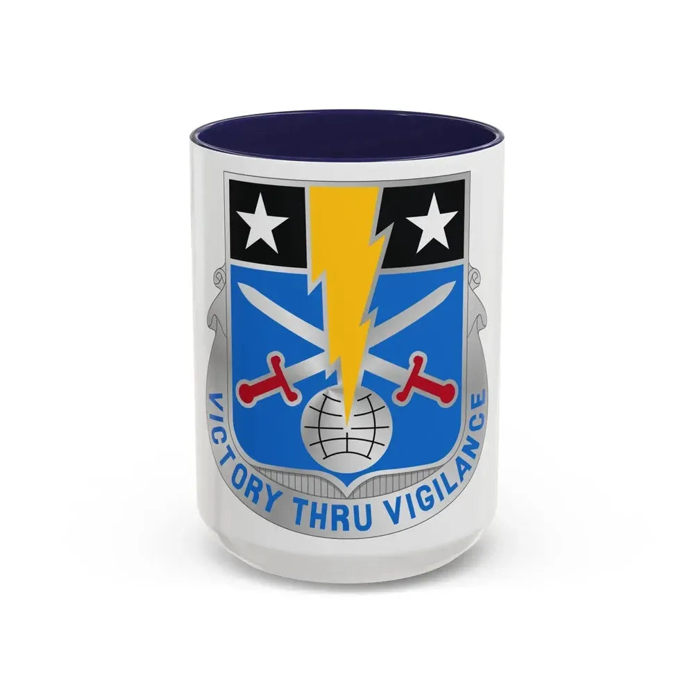 108 Military Intelligence Battalion (U.S. Army) Accent Coffee Mug 15oz Navy - Go Mug Yourself