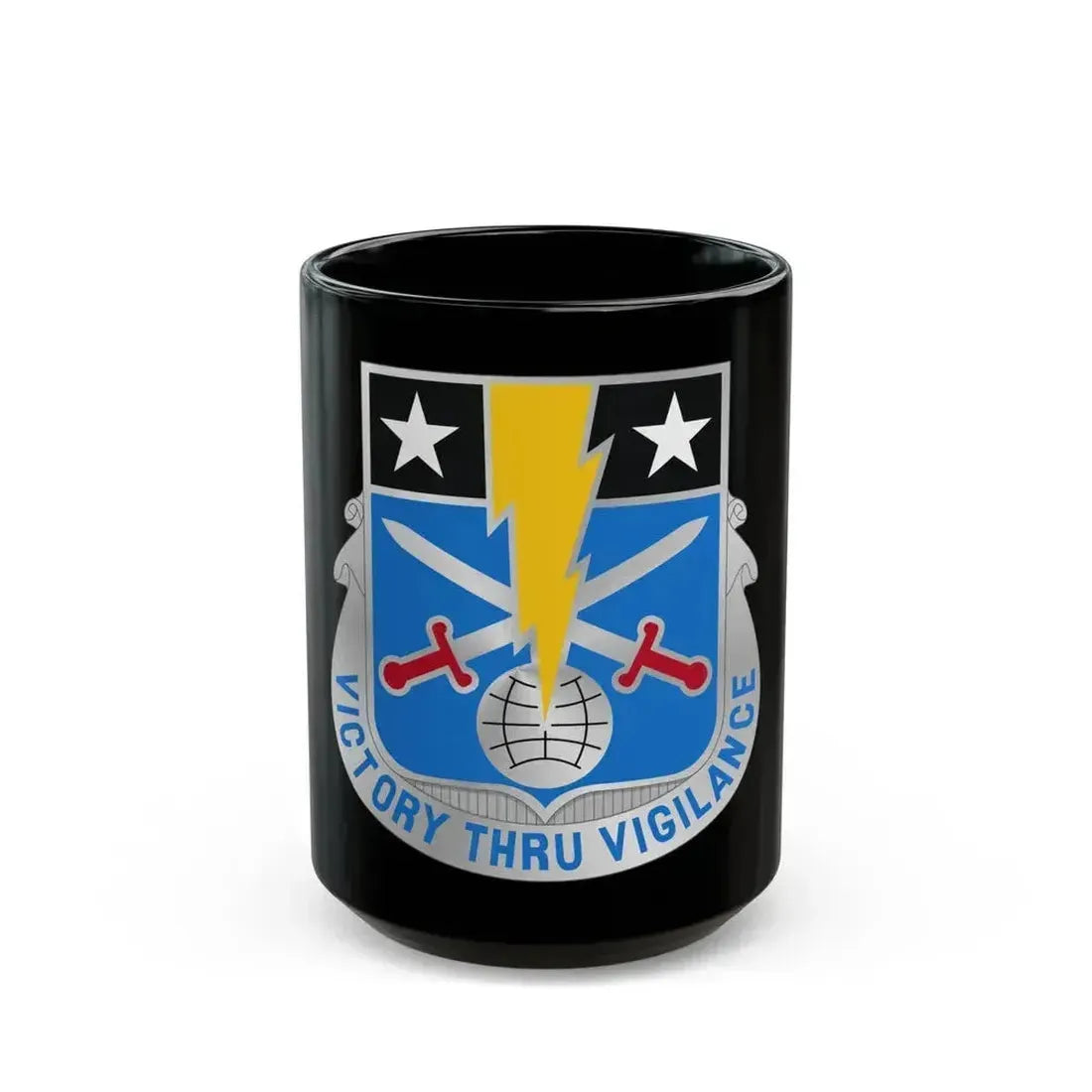 108 Military Intelligence Battalion (U.S. Army) Black Coffee Mug 15oz - Go Mug Yourself