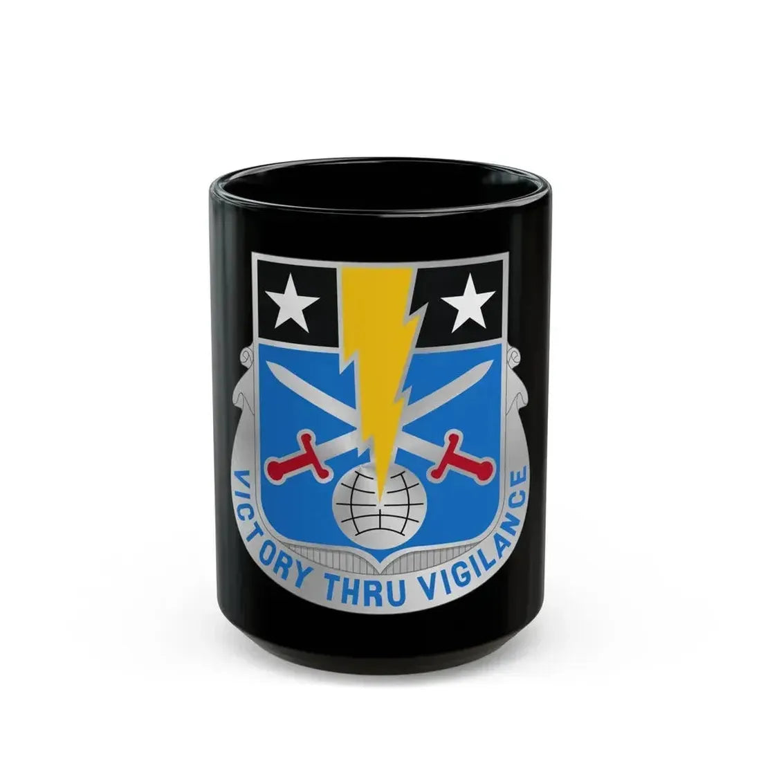 108 Military Intelligence Battalion (U.S. Army) Black Coffee Mug - Go Mug Yourself