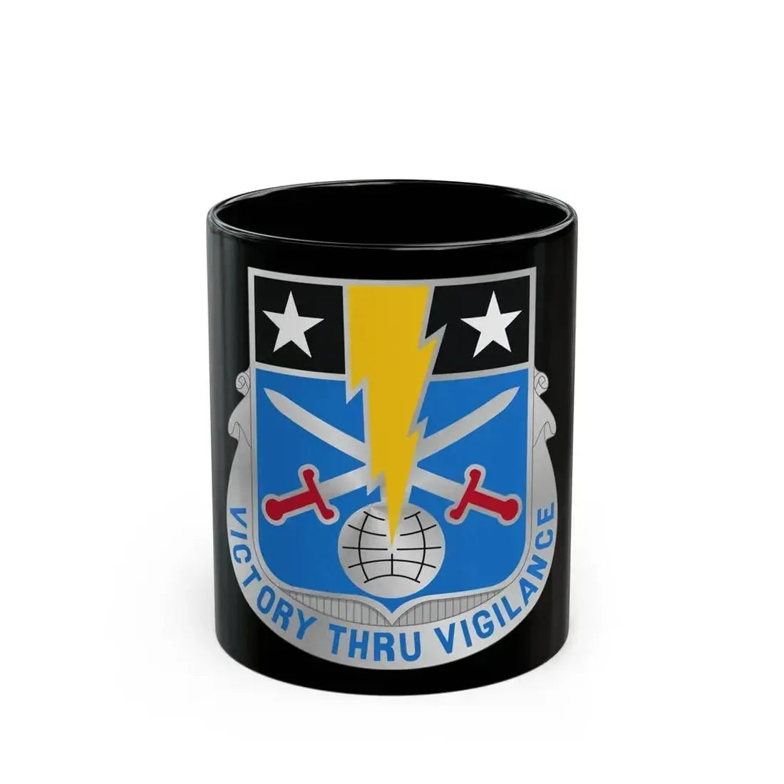 108 Military Intelligence Battalion (U.S. Army) Black Coffee Mug - Go Mug Yourself