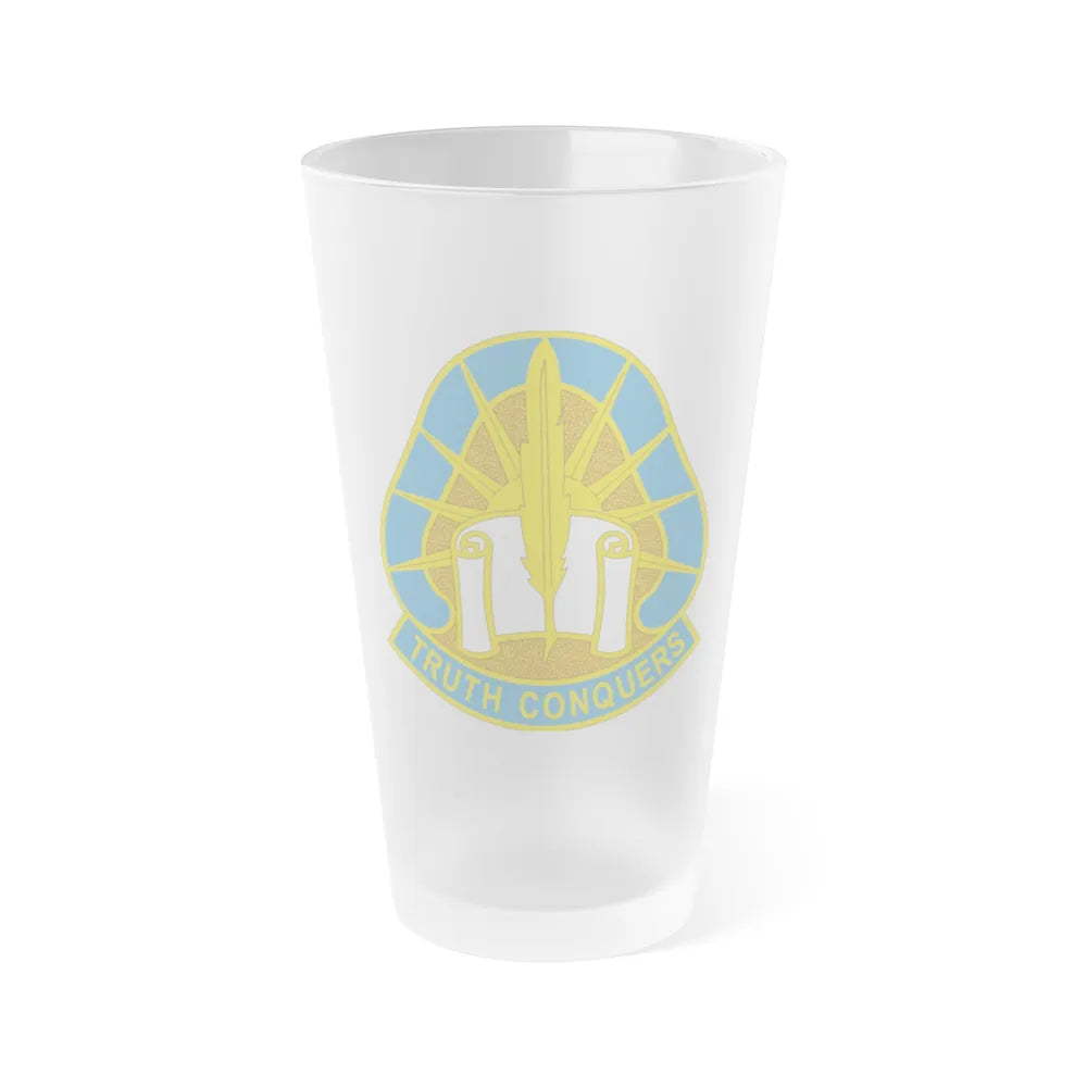 108 Military Intelligence Group (U.S. Army) Frosted Pint Glass 16oz-Go Mug Yourself