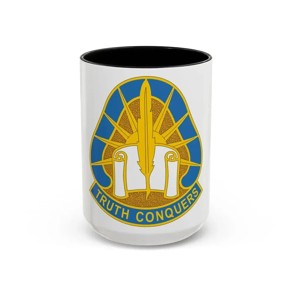 108 Military Intelligence Group (U.S. Army) Accent Coffee Mug 15oz Black - Go Mug Yourself