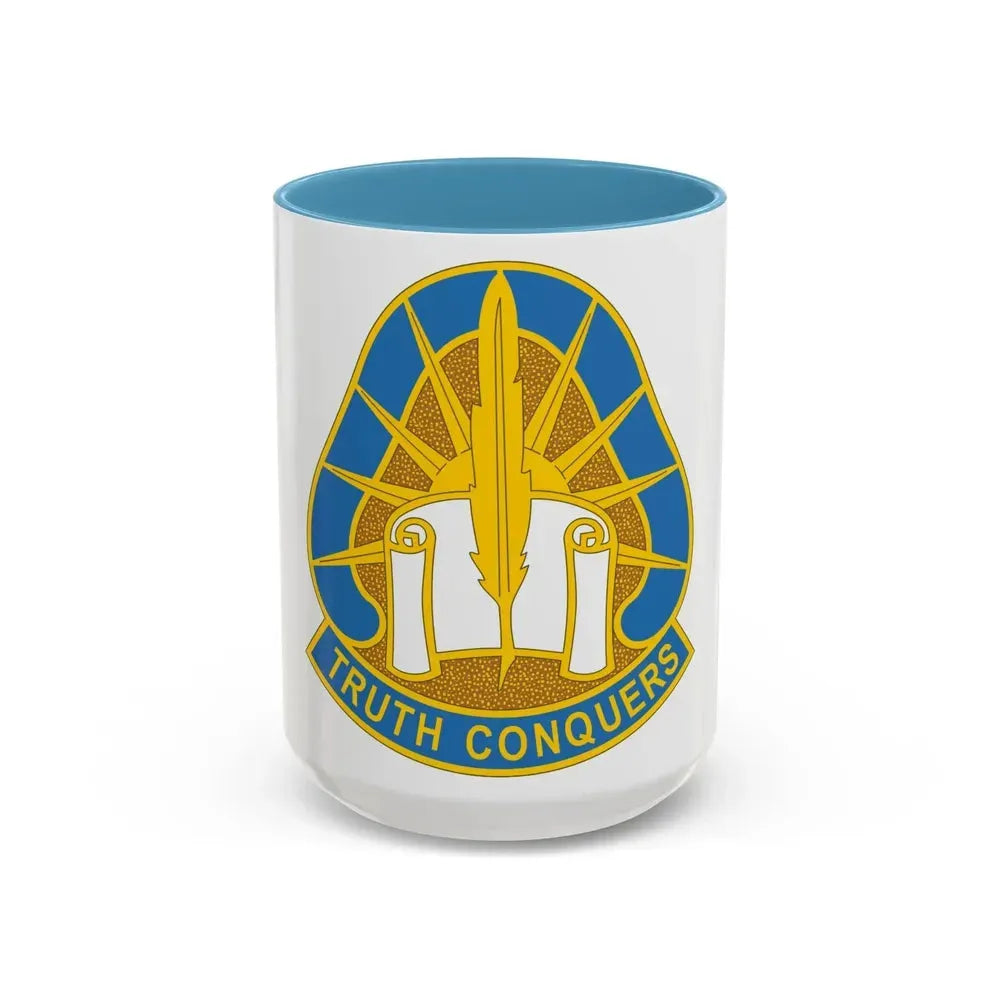 108 Military Intelligence Group (U.S. Army) Accent Coffee Mug 15oz Light Blue - Go Mug Yourself
