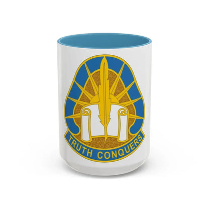 108 Military Intelligence Group (U.S. Army) Accent Coffee Mug 15oz Light Blue - Go Mug Yourself