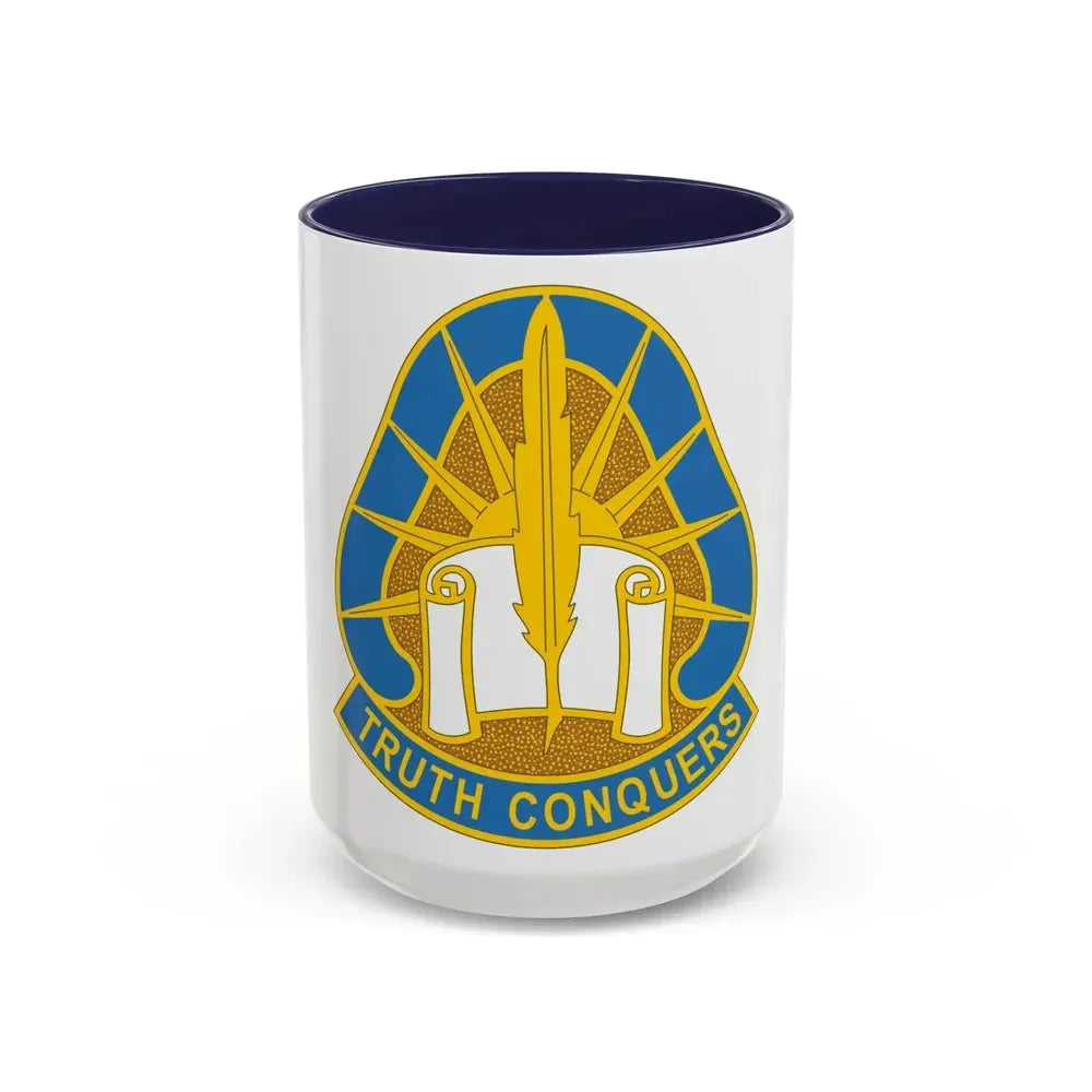 108 Military Intelligence Group (U.S. Army) Accent Coffee Mug 15oz Navy - Go Mug Yourself