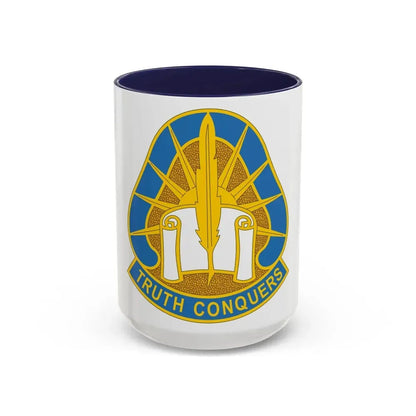 108 Military Intelligence Group (U.S. Army) Accent Coffee Mug 15oz Navy - Go Mug Yourself
