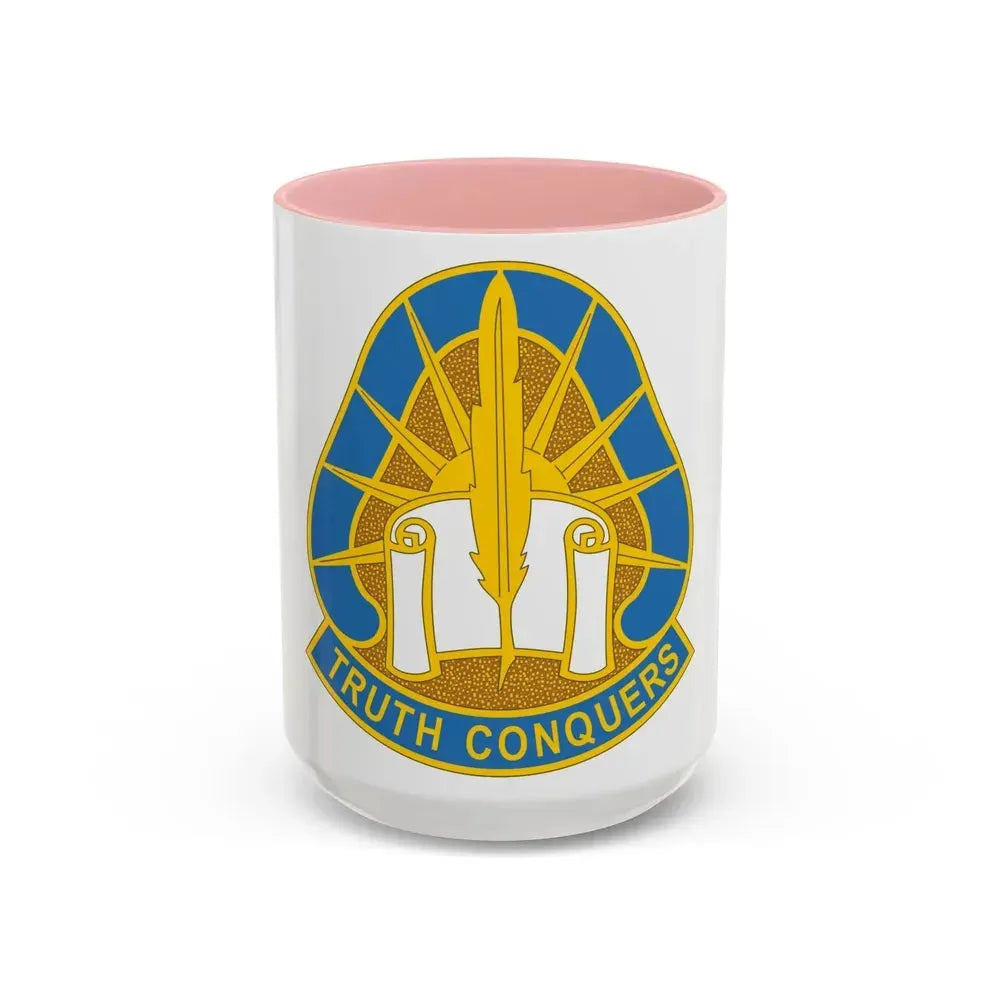 108 Military Intelligence Group (U.S. Army) Accent Coffee Mug 15oz Pink - Go Mug Yourself
