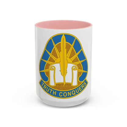 108 Military Intelligence Group (U.S. Army) Accent Coffee Mug 15oz Pink - Go Mug Yourself