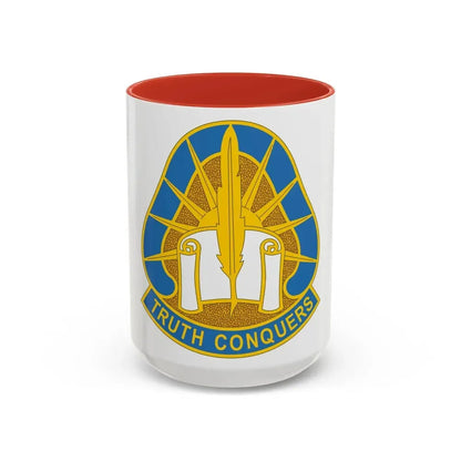 108 Military Intelligence Group (U.S. Army) Accent Coffee Mug 15oz Red - Go Mug Yourself