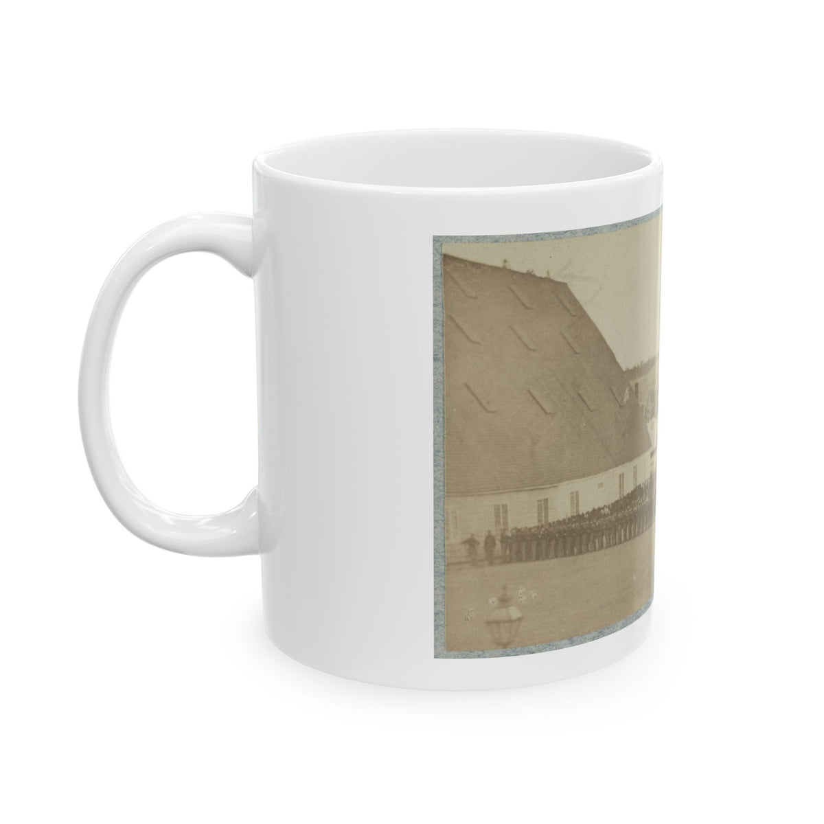 71st New York State Militia At Washington Navy Yard (U.S. Civil War) White Coffee Mug