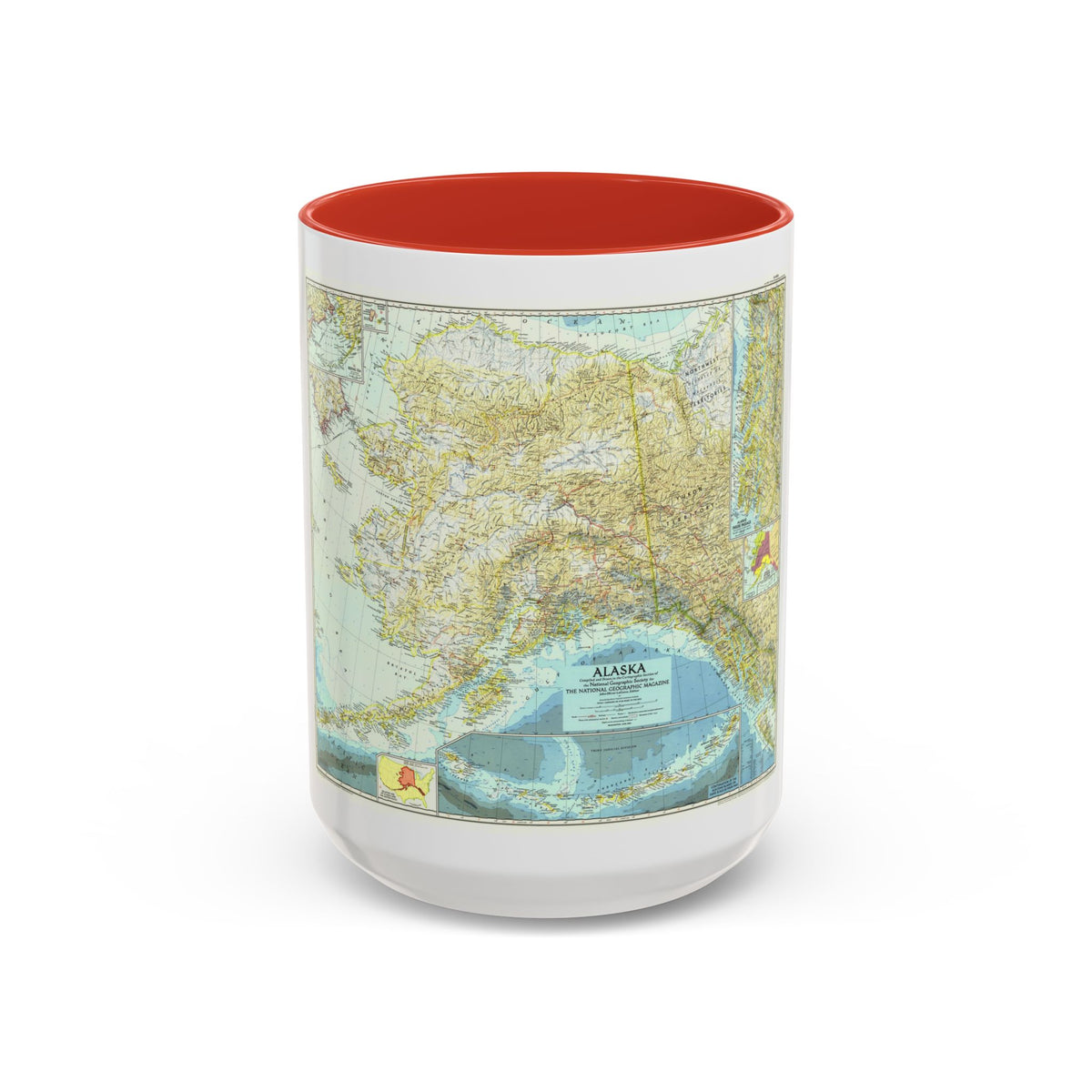 USA - Alaska (1956) (Map) Accent Coffee Mug
