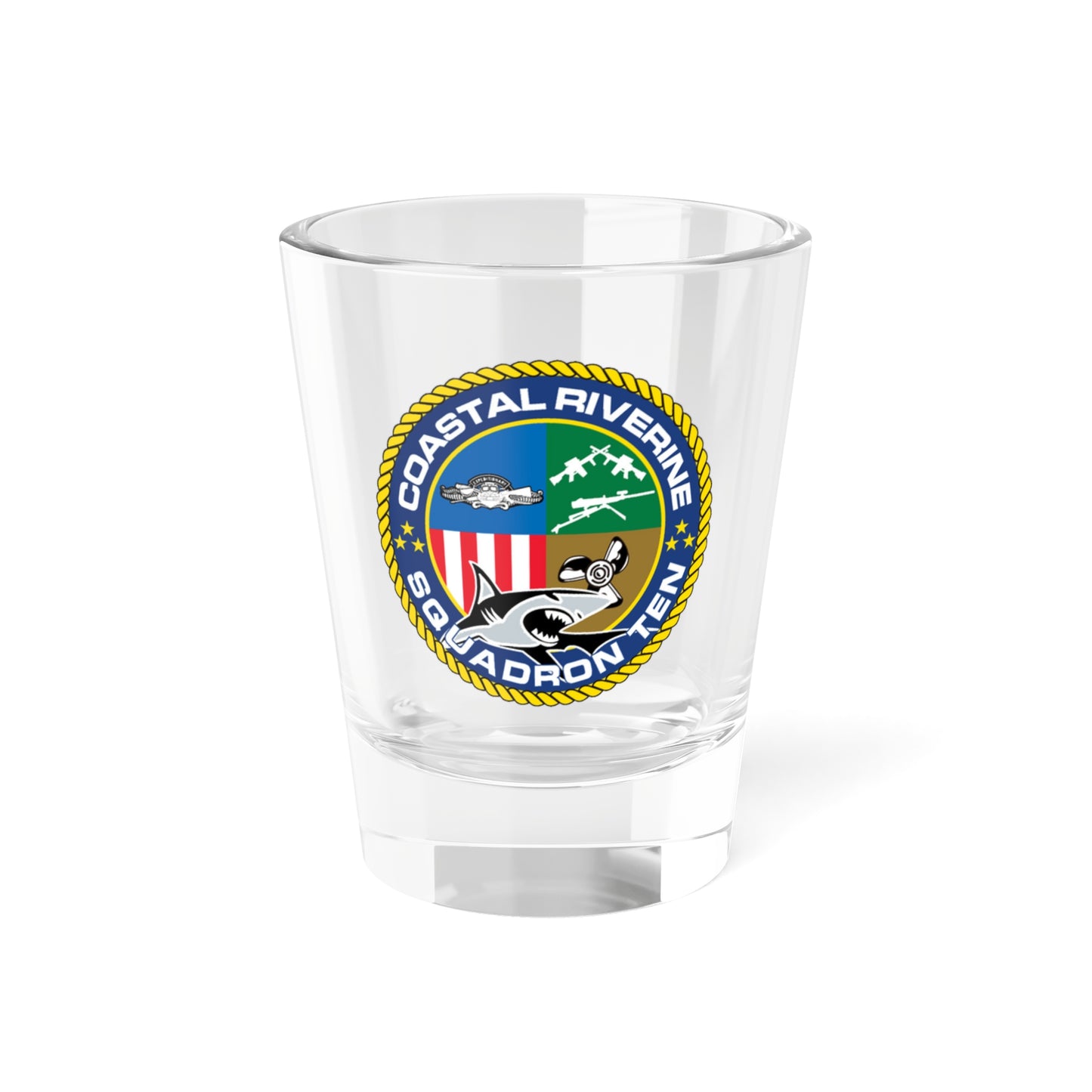 Coastal Riverine Squadron 10 (U.S. Navy) Shot Glass 1.5oz