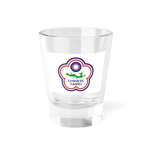 Flag of Chinese Taipei for Deaf 1997-2019 (China) Shot Glass 1.5oz