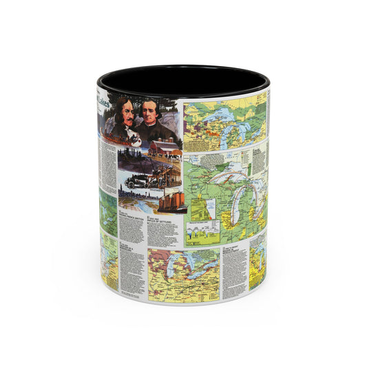 Canada - The Great Lakes 2 (1987) (Map) Accent Coffee Mug