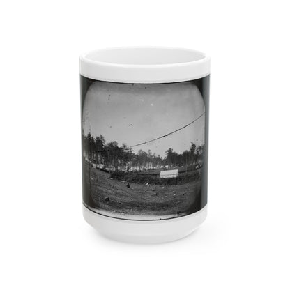 Brandy Station, Virginia. Army Of The Potomac. Western Half Of The Camp. Chapel In Foreground (U.S. Civil War) White Coffee Mug
