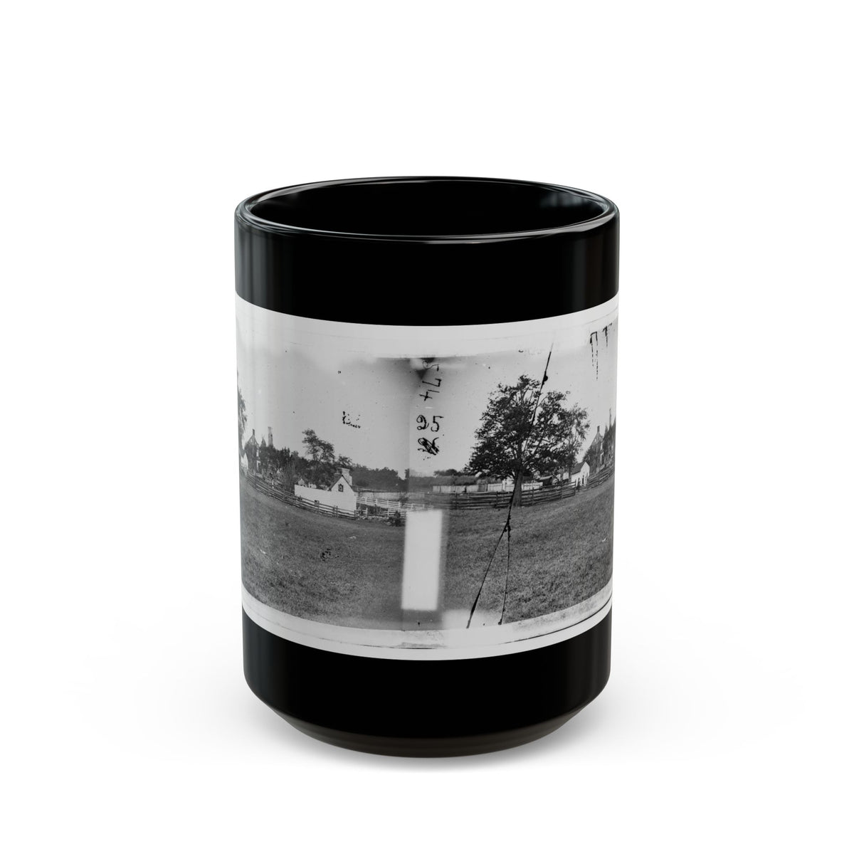 Antietam, Maryland. Ruins Of Mumma's House On The Battlefield (U.S. Civil War) Black Coffee Mug