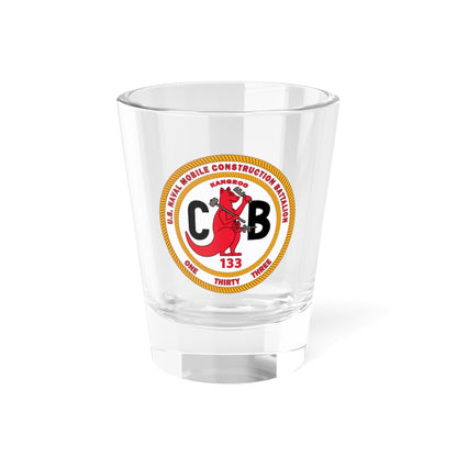 Naval Construction Battalion 133 Seabee (U.S. Navy) Shot Glass 1.5oz