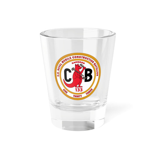 Verre à liqueur du bataillon de construction navale 133 Seabee (US Navy) 1,5 oz