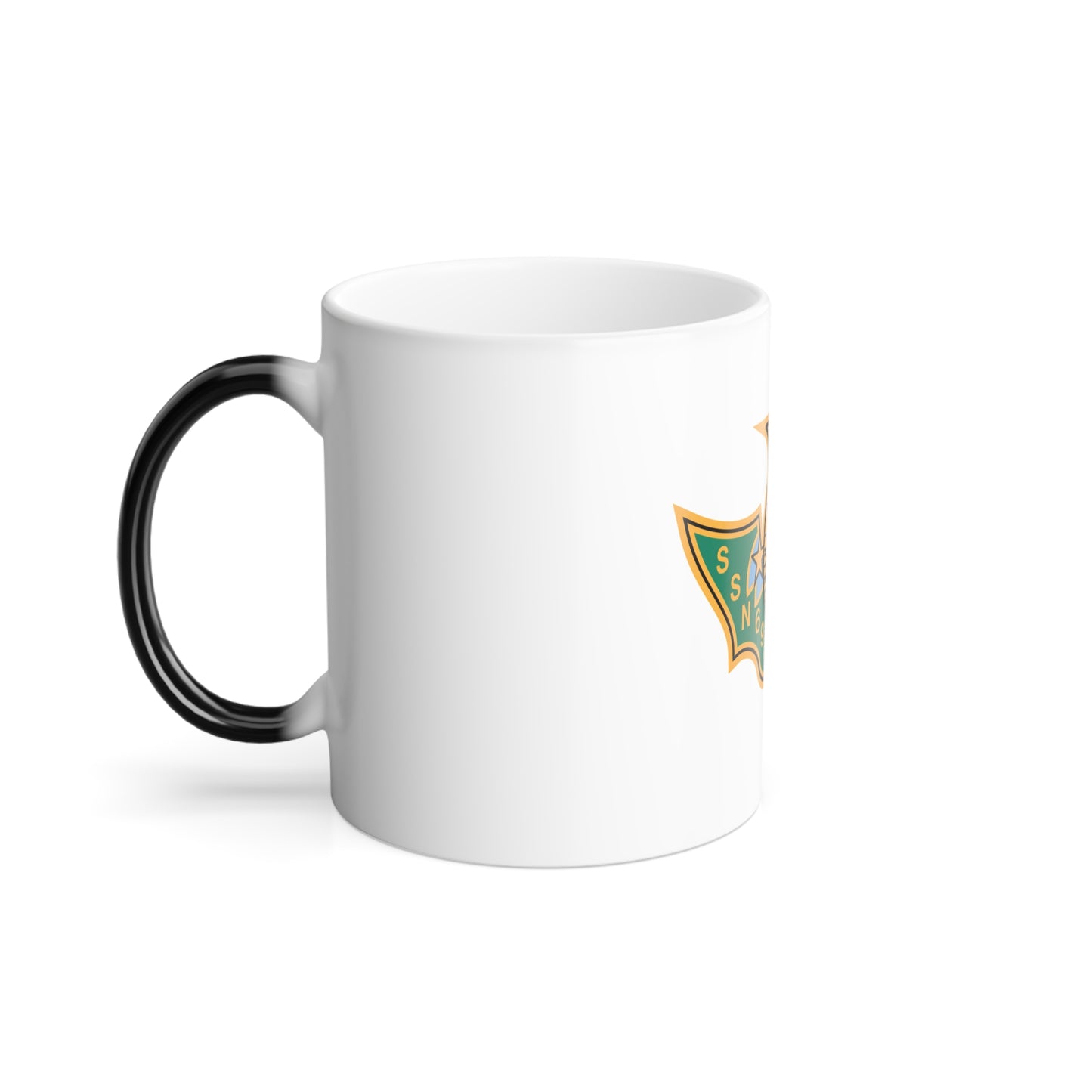 SSN 698 USS Bremerton Patriae Defensor AD Hoc Adsum (U.S. Navy) Color Changing Mug 11oz