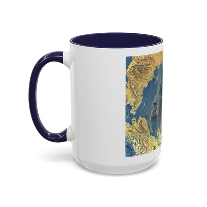 Arctic Ocean Floor (1971) (Map) Accent Coffee Mug