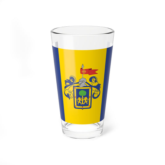 Flag of Guadalajara México (Mexico) Pint Glass 16oz