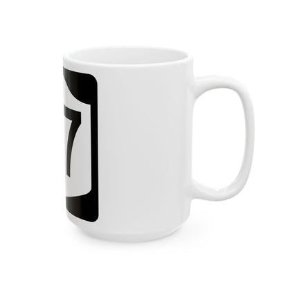 NY-67 (New York) (Road Sign) White Coffee Mug