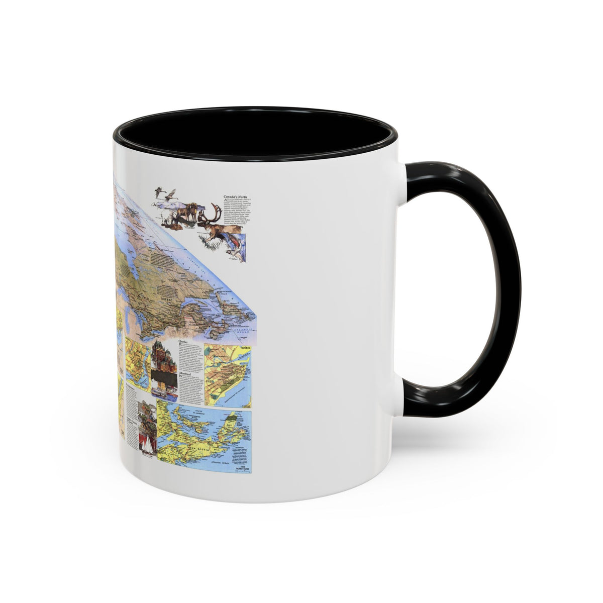 Canada - Vacationlands (1985) (Map) Accent Coffee Mug