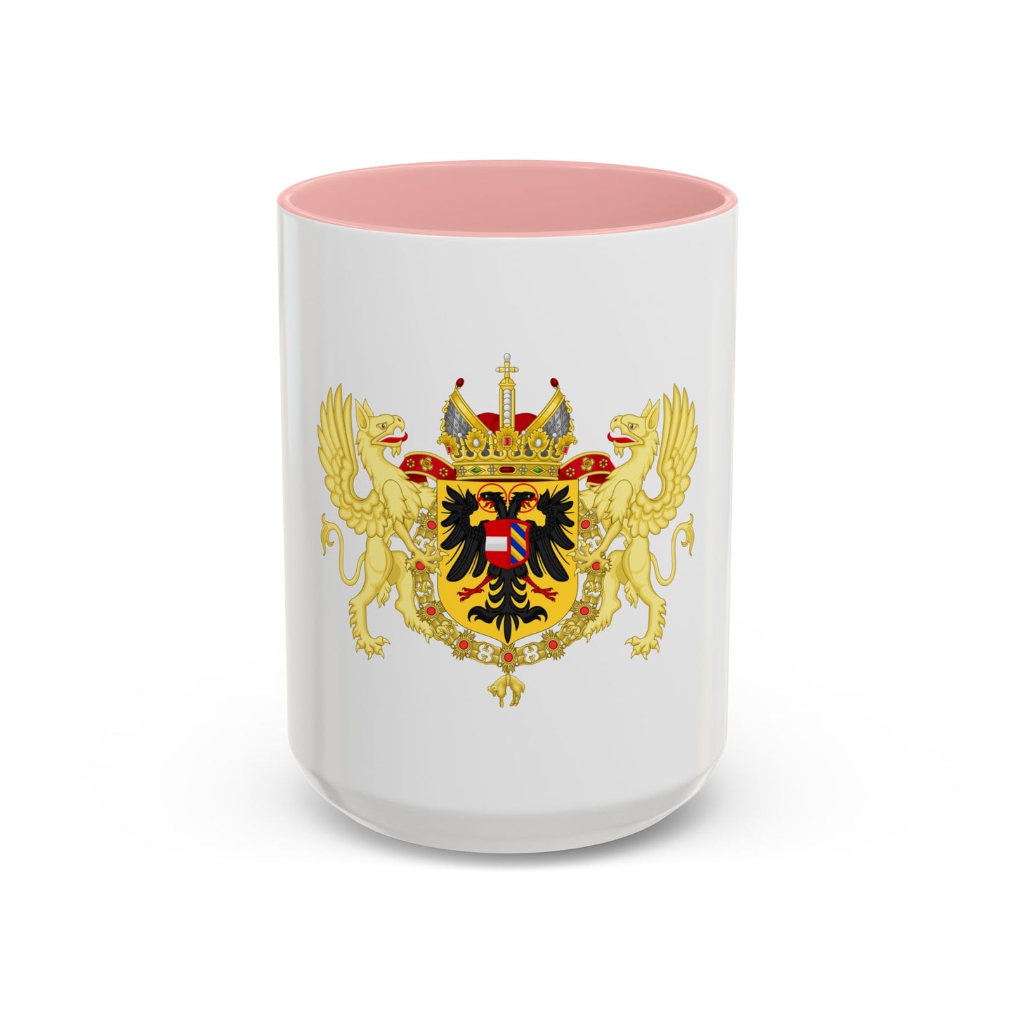 Ornamented Coat of Arms of Maximilian II, Holy Roman Emperor - Accent Coffee Mug