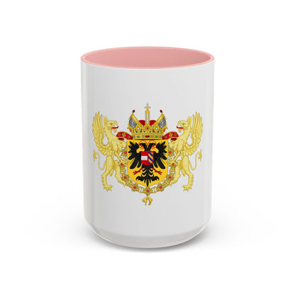 Ornamented Coat of Arms of Maximilian II, Holy Roman Emperor - Accent Coffee Mug