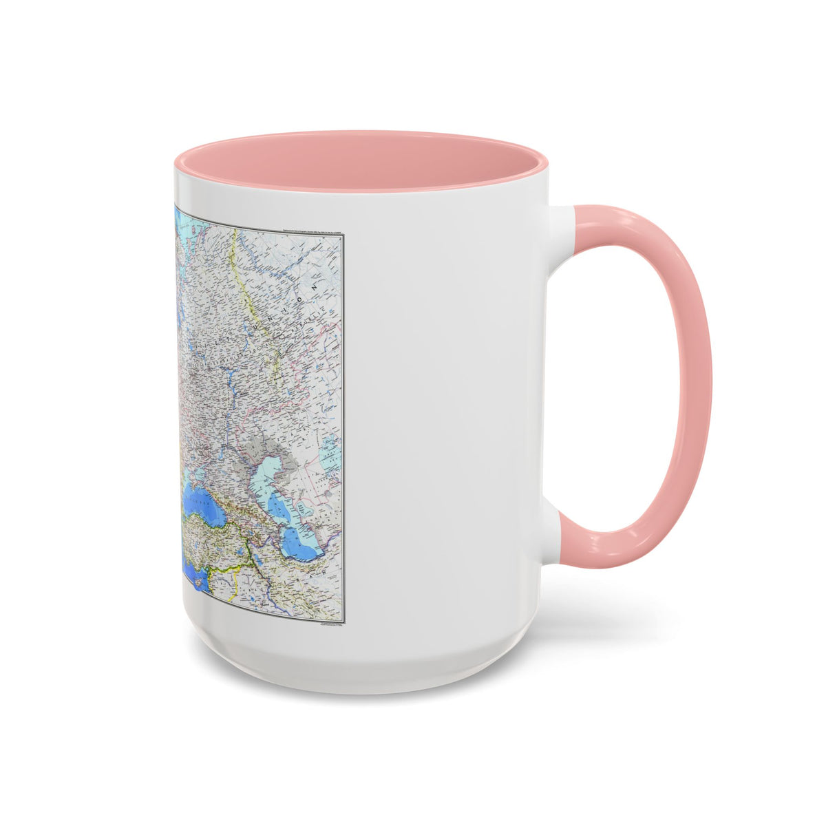 Europe (1983) (Map) Accent Coffee Mug