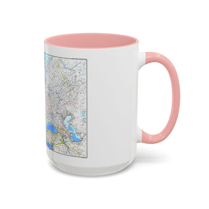 Europe (1983) (Map) Accent Coffee Mug