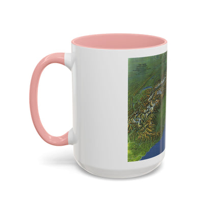 Alps, The - Europe's Backbone (1965) (Map) Accent Coffee Mug