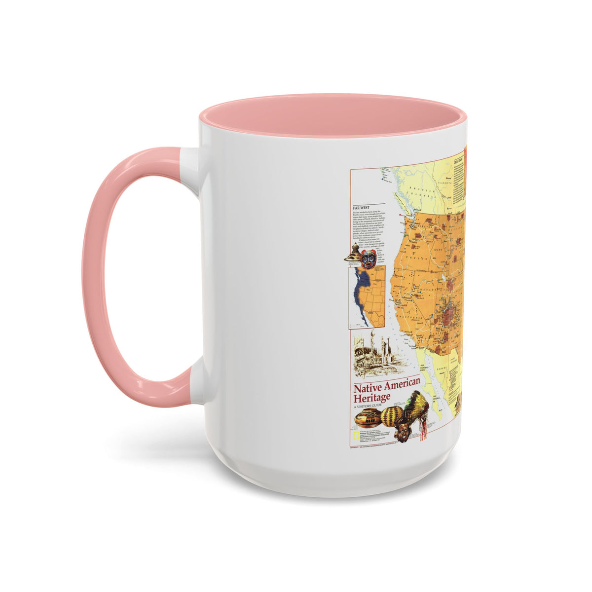 North America - Native American Heritage (1991) (Map) Accent Coffee Mug