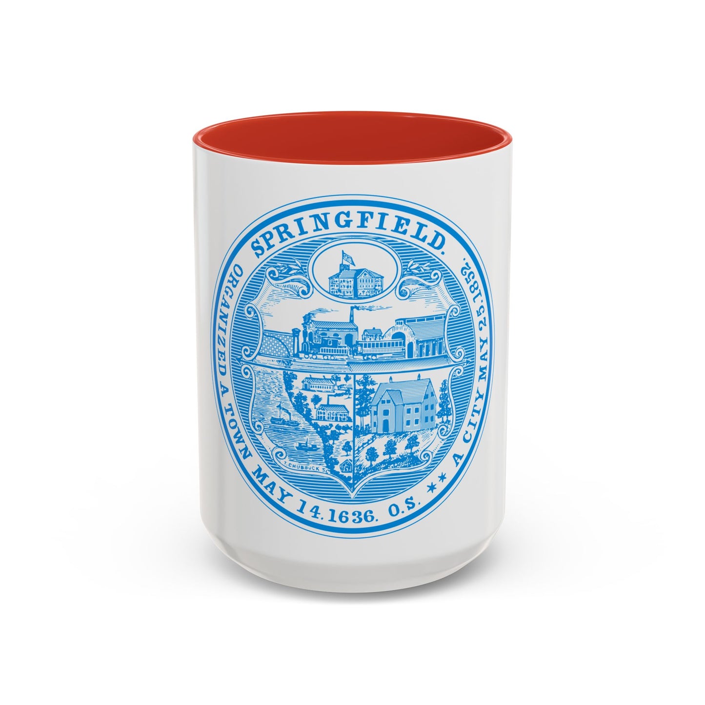 Seal of Springfield Massachusetts - Accent Coffee Mug
