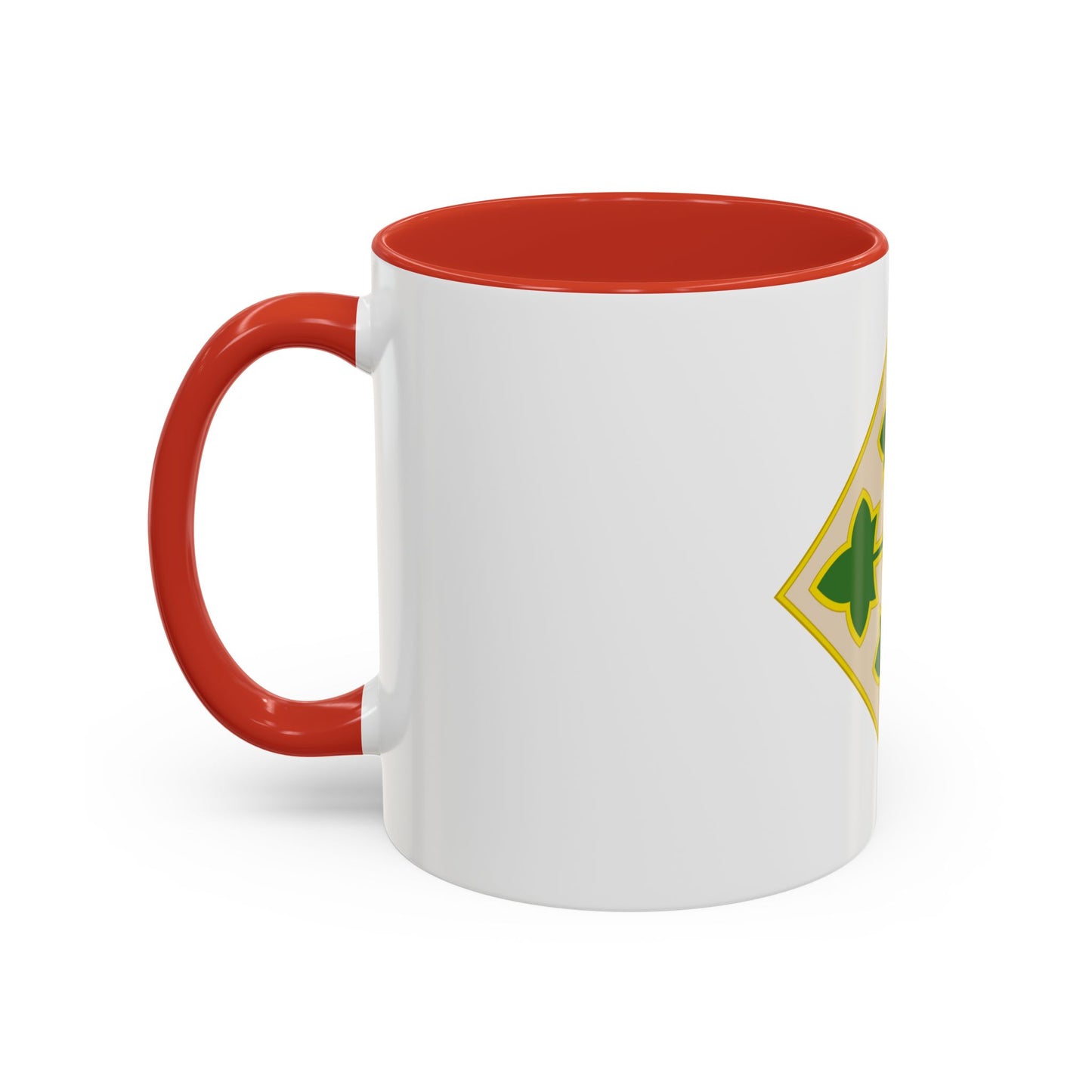 4th Infantry Division CSIB2 (U.S. Army) Accent Coffee Mug