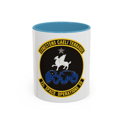 22d Space Operations Squadron (U.S. Air Force) Accent Coffee Mug