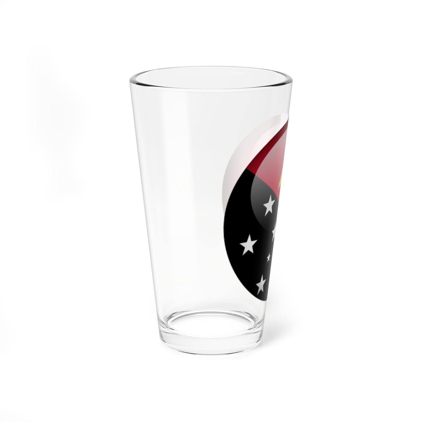 Flag orb Papua New Guinea (Guinea) Pint Glass 16oz