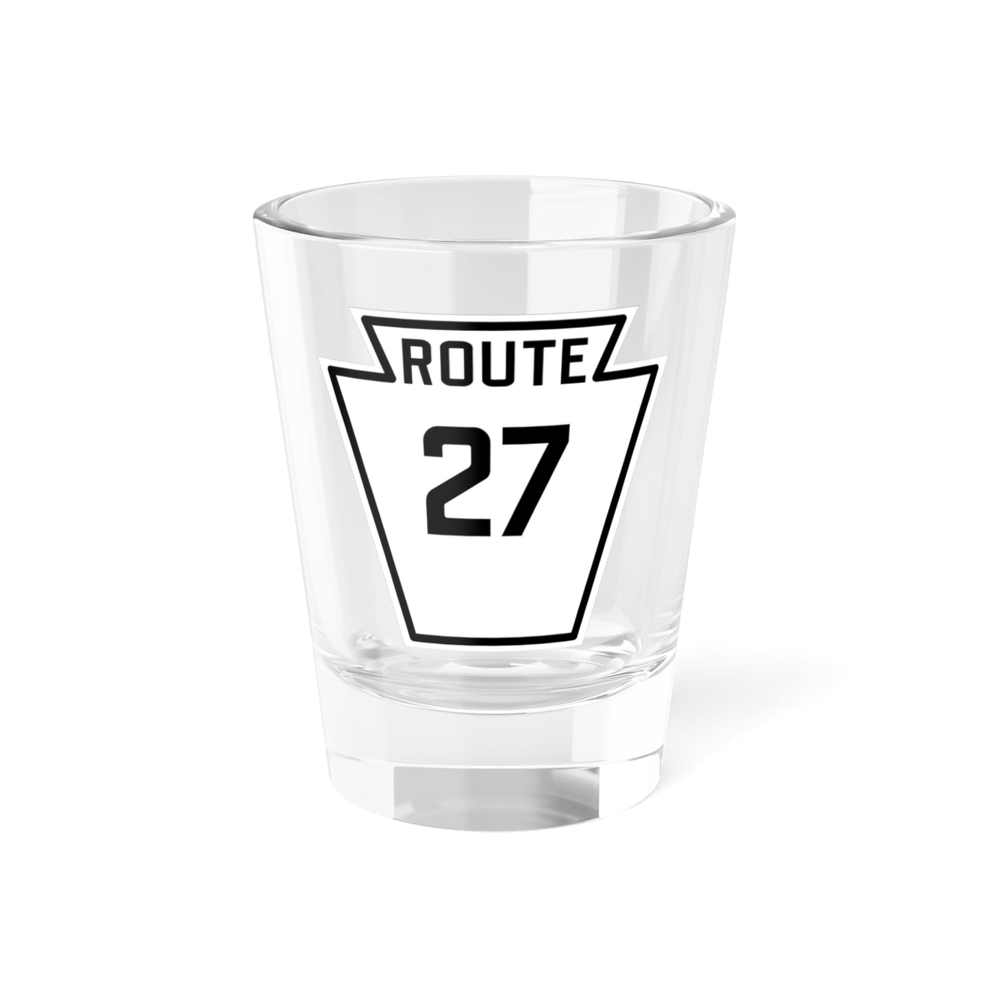 PA-27 1926 (Pennsylvania) (Road Sign) Shot Glass 1.5oz