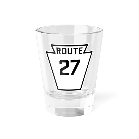 PA-27 1926 (Pennsylvania) (Road Sign) Shot Glass 1.5oz
