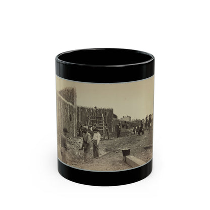 Building Stockade, Alexandria, Va.(2) (U.S. Civil War) Black Coffee Mug