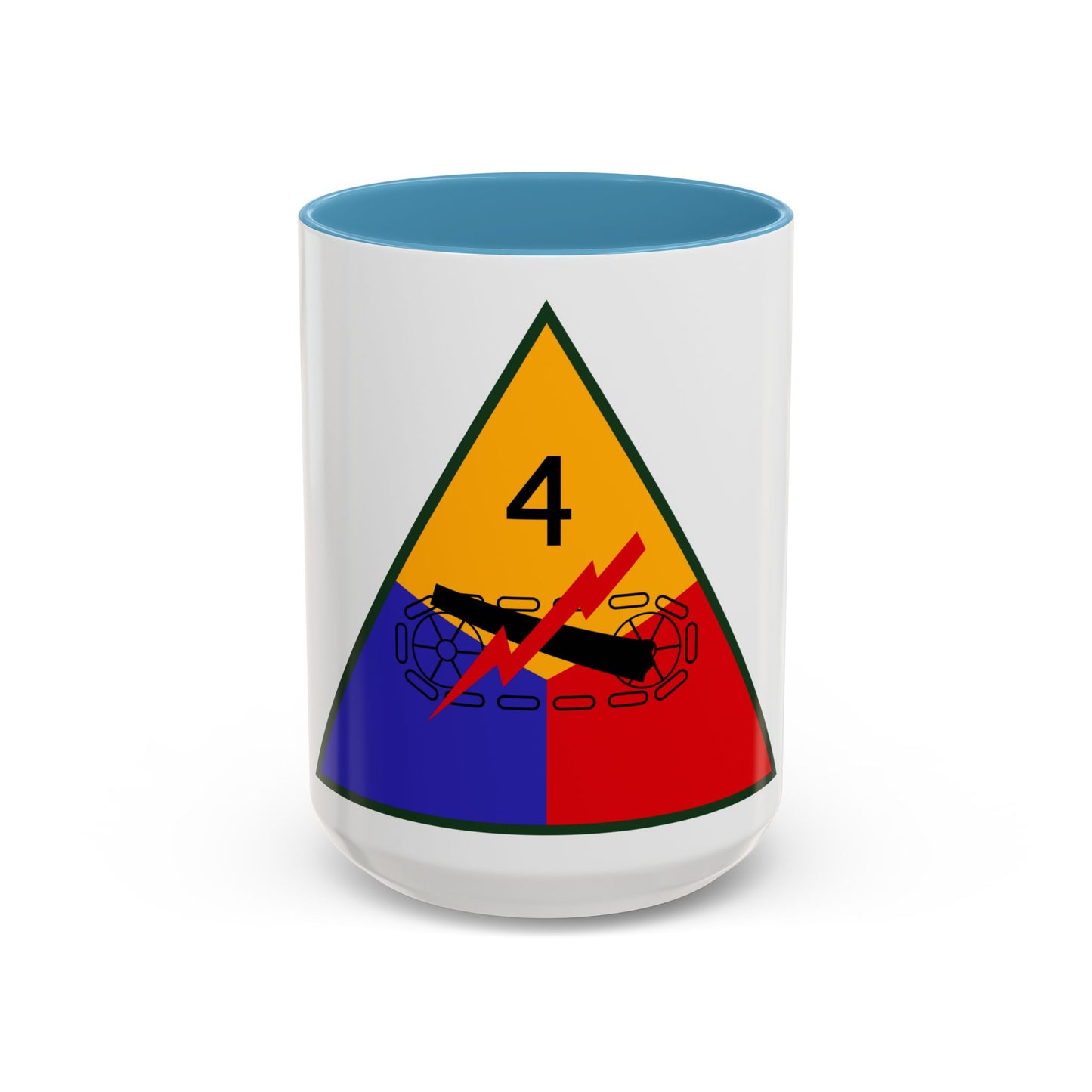 4th Armored Division (U.S. Army) Accent Coffee Mug