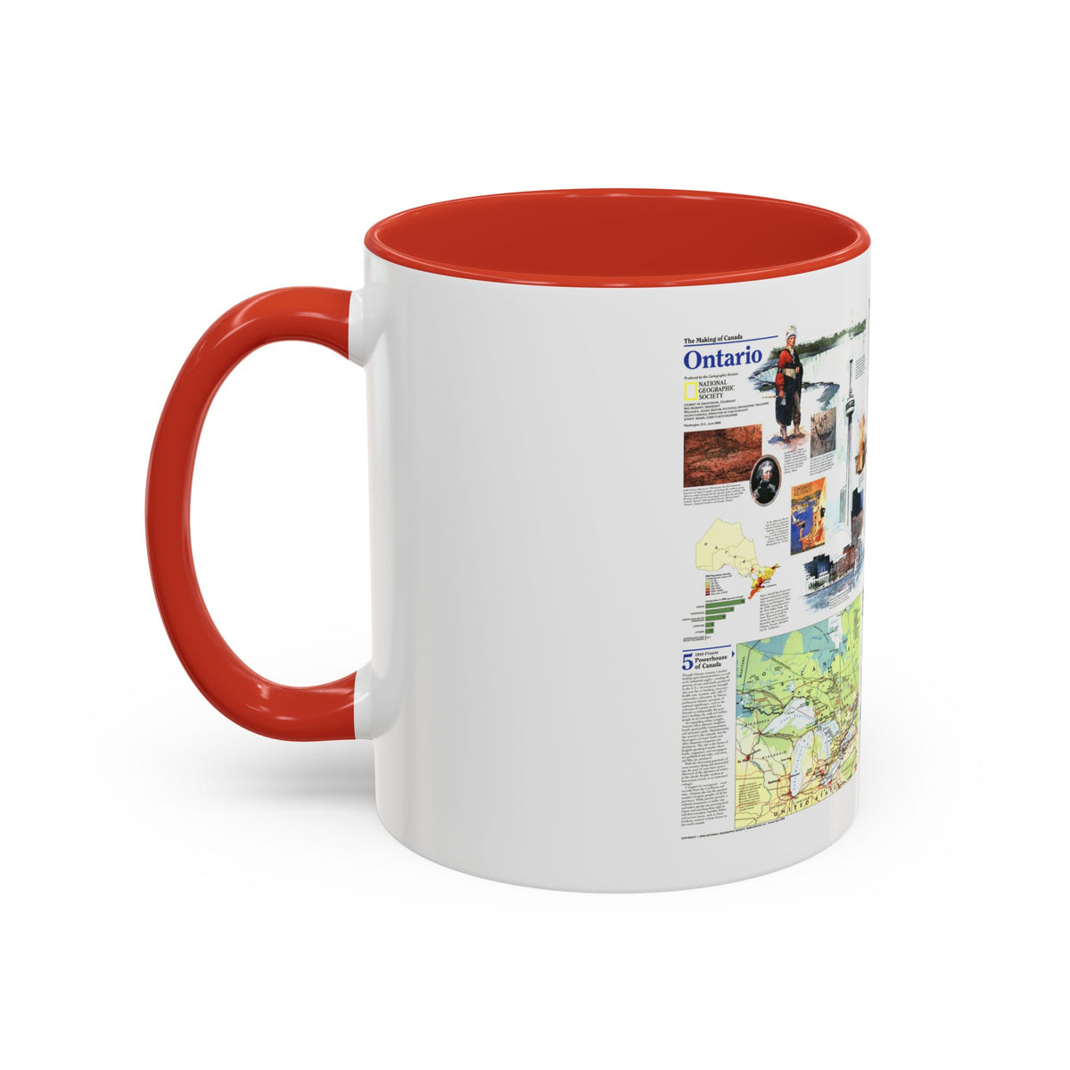 Canada - Ontario 2 (1996) (Map) Accent Coffee Mug